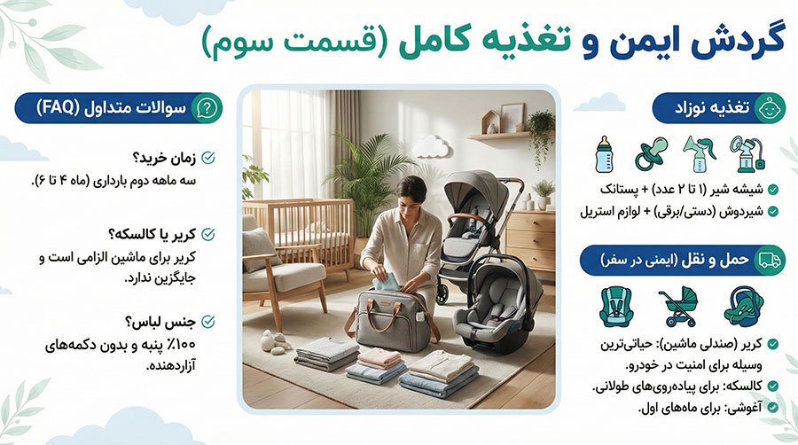 خوراکی های موردنیاز در سیسمونی نوزاد