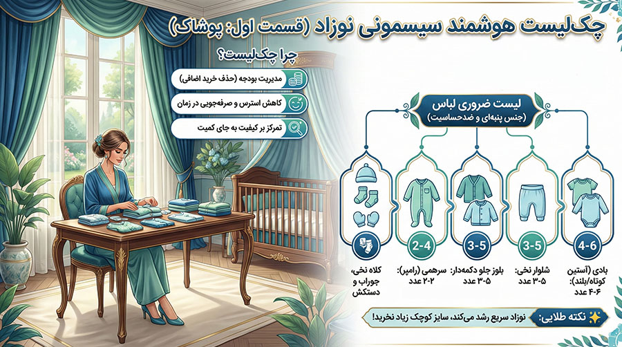 پوشاک سیسمونی نوزاد